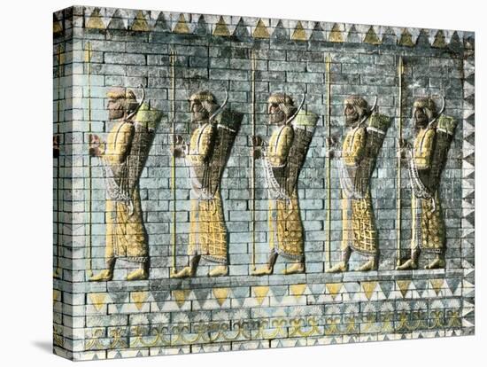 Archers of Darius's Royal Persian Guard, from the Hall of Artaxerxes Ii at Susa-null-Premier Image Canvas