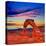 Arches National Park Delicate Arch Sunset in Moab Utah USA Photo Mount-holbox-Premier Image Canvas