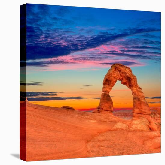 Arches National Park Delicate Arch Sunset in Moab Utah USA Photo Mount-holbox-Premier Image Canvas