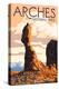 Arches National Park, Utah - Balanced Rock-Lantern Press-Stretched Canvas
