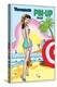 Archie Comics Pin-Up: Veronica At The Beach-null-Stretched Canvas