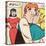 Archie Comics Retro: Archie Comic Panel; Archie, Betty and Veronica (Aged)-null-Stretched Canvas