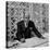 Architect Edward D. Stone Sitting in His Office-Dmitri Kessel-Premier Image Canvas