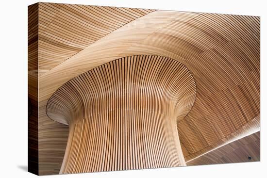 Architectural Details of Welsh Assembly Building, Cardiff Bay, Uk.-DaiPhoto-Premier Image Canvas