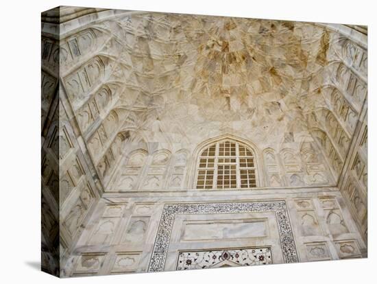 Architectural details, Taj Mahal, Agra, India-Adam Jones-Premier Image Canvas