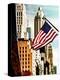 Architecture and Buildings, Skyscrapers View, American Flag, Midtown Manhattan, NYC, US, USA-Philippe Hugonnard-Premier Image Canvas