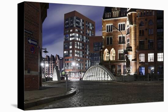 Architecture Old and Modern, Arabica House in the †berseequartier, Speicherstadt-Axel Schmies-Premier Image Canvas