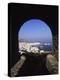 Archway from Town Castle, Mykonos, Greece-Walter Bibikow-Premier Image Canvas