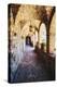 Archways Of A Tuscan Castle In Napa Valley-George Oze-Premier Image Canvas