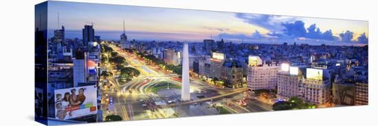 Argentina, Buenos Aires, Avenida 9 De Julio and Obelisk-Michele Falzone-Premier Image Canvas