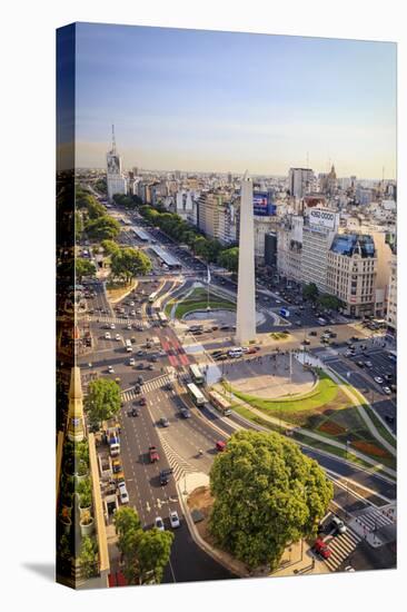 Argentina, Buenos Aires, Avenida 9 De Julio and Obelisk-Michele Falzone-Premier Image Canvas