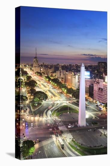 Argentina, Buenos Aires, Avenida 9 De Julio and Obelisk-Michele Falzone-Premier Image Canvas