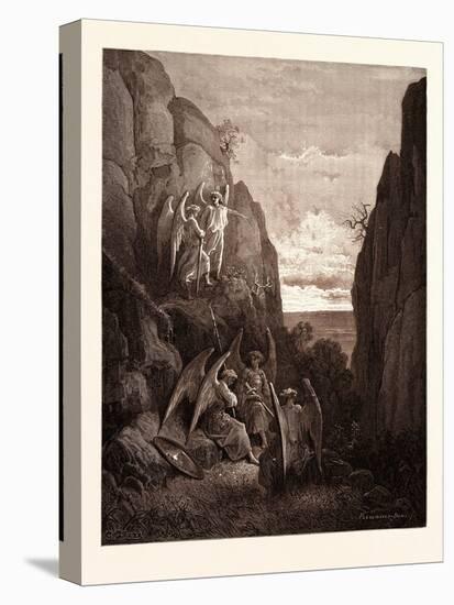 Ariel's Charge to Gabriel-Gustave Dore-Premier Image Canvas