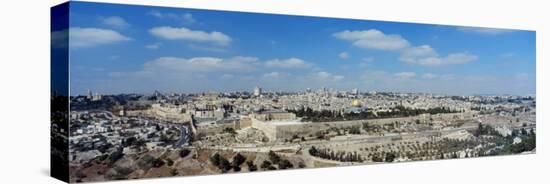 Ariel View of the Western Wall, Jerusalem, Israel-null-Premier Image Canvas