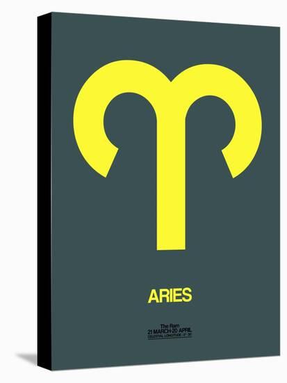 Aries Zodiac Sign Yellow-NaxArt-Stretched Canvas