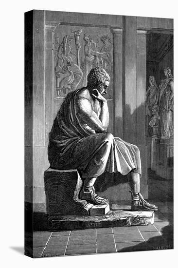 Aristotle (384-322 B), Ancient Greek Philosopher and Scientist-null-Premier Image Canvas