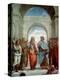 Aristotle and Plato: Detail from the School of Athens in the Stanza Della Segnatura, 1510-11-Raphael-Premier Image Canvas