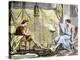 Aristotle Instructing the Young Alexander the Great-null-Premier Image Canvas