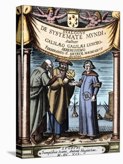 Aristotle, Ptolemy and Nicolaus Copernicus-null-Premier Image Canvas
