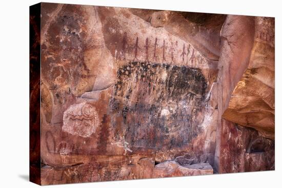 Arizona, Coconino National Forest, Palatki Heritage Site, Pictographs at Roasting Pit site-Jamie & Judy Wild-Premier Image Canvas