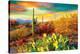 'Arizona - Desert Colors' Stretched Canvas Print | Art.com