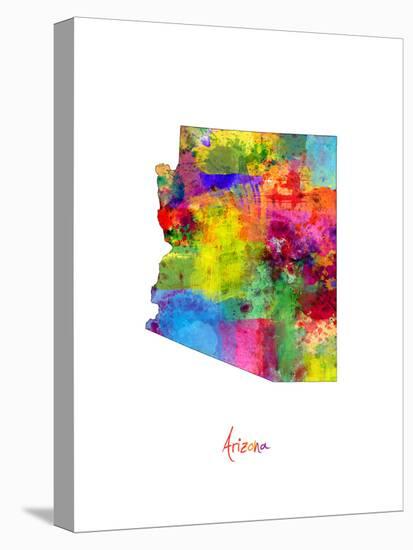Arizona Map-Michael Tompsett-Stretched Canvas