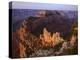 Arizona, North Rim, Sunrise Light Brightens Wotans Throne and Surrounding Canyon, from Cape Royal-John Barger-Premier Image Canvas