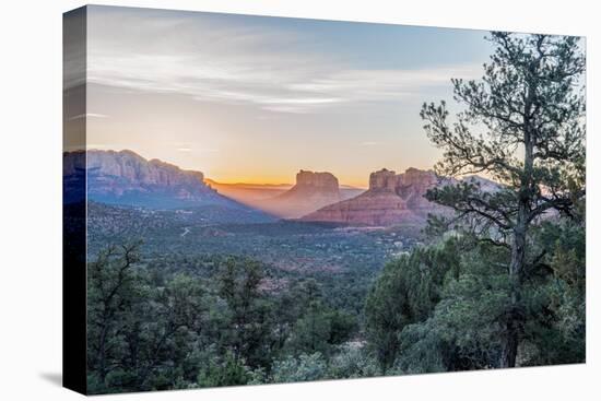 Arizona, Sedona. Cathedral Rock at sunrise-Rob Tilley-Premier Image Canvas