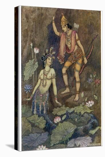 Arjuna and Nymph-Warwick Goble-Premier Image Canvas