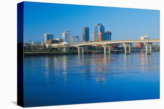 Arkansas River and skyline in Little Rock, Arkansas-null-Premier Image Canvas