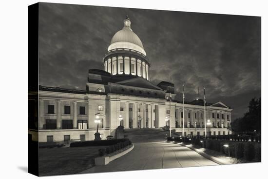 Arkansas State Capitol Exterior at Dusk, Little Rock, Arkansas, USA-Walter Bibikow-Premier Image Canvas