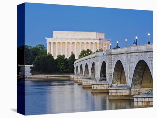 Arlington Memorial Bridge and Lincoln Memorial in Washington, DC-Rudy Sulgan-Premier Image Canvas