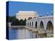 Arlington Memorial Bridge and Lincoln Memorial in Washington, DC-Rudy Sulgan-Premier Image Canvas