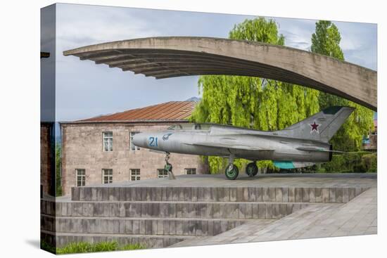 Armenia, Debed Canyon, Sanahin. MIG-21 jet fighter Monument-Walter Bibikow-Premier Image Canvas