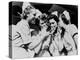 Army Nurses Lighting Up their Cigarettes in 1947-null-Stretched Canvas