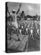 Army Recruits Doing Calisthenics-Myron Davis-Premier Image Canvas