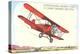 Army Training Biplane PT11C-null-Stretched Canvas