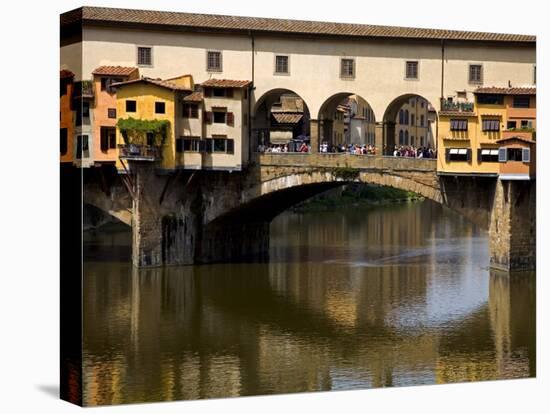 Arno River and Ponte Vecchio, Florence, UNESCO World Heritage Site, Tuscany, Italy, Europe-Richard Cummins-Premier Image Canvas