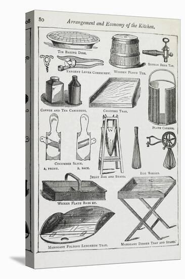 Arrangement and Economy Of the Kitchen. Various Kitchen Utensils-Isabella Beeton-Premier Image Canvas