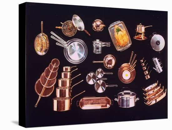 Array of Pots and Pans Used for Cooking Incl. a Baking Dish for Turkey-John Dominis-Premier Image Canvas