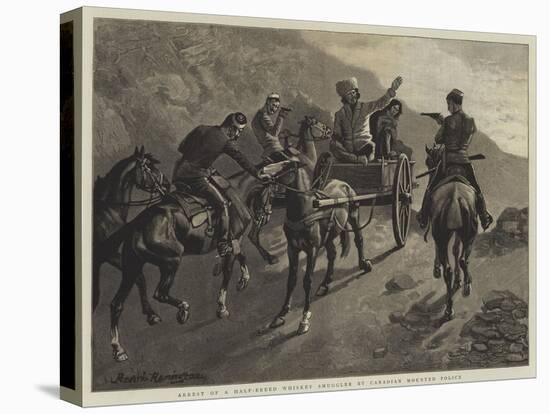 Arrest of a Half-Breed Whiskey Smuggler by Canadian Mounted Police-Frederic Remington-Premier Image Canvas