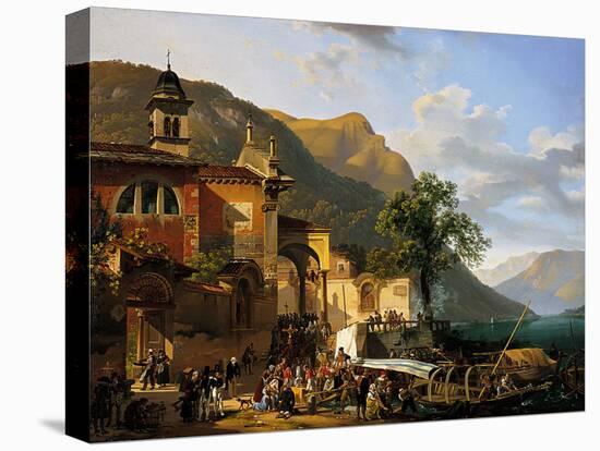 Arrival of a Procession on the Banks of a Lake-Demetrio Cosola-Premier Image Canvas