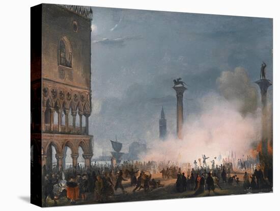 Arrival of Empress Elisabeth of Austria in Venice-Ippolito Caffi-Premier Image Canvas