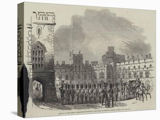 Arrival of the London Corporation Procession in the Great Quadrangle, Windsor Castle-null-Premier Image Canvas