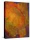 Art Abstract All Life is an Experiment 5 Tangerine-Blenda Tyvoll-Stretched Canvas