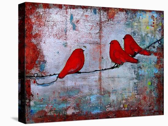 Art Bird Print Let it Be-Blenda Tyvoll-Stretched Canvas