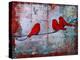 Art Bird Print Let it Be-Blenda Tyvoll-Stretched Canvas