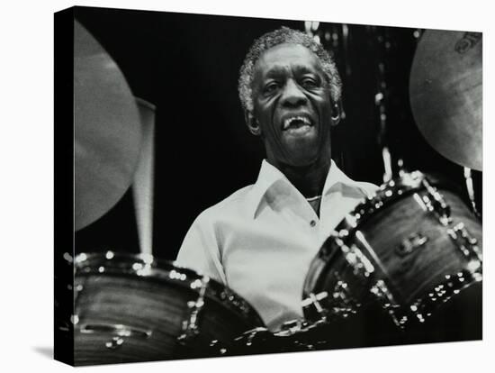 Art Blakey on Stage with the Jazz Messengers at the Forum Theatre, Hatfield, Hertfordshire, 1978-Denis Williams-Premier Image Canvas