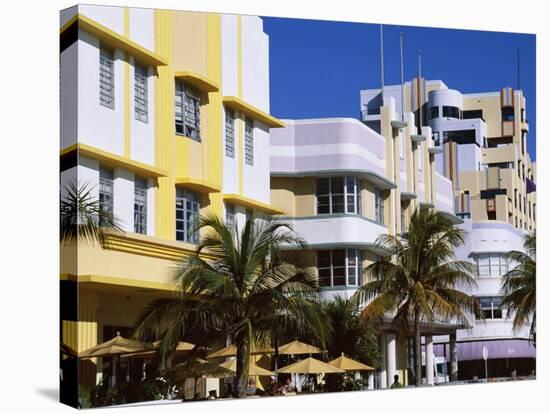 Art Deco District, Ocean Drive, Miami Beach, Florida, United States of America (Usa), North America-Amanda Hall-Premier Image Canvas