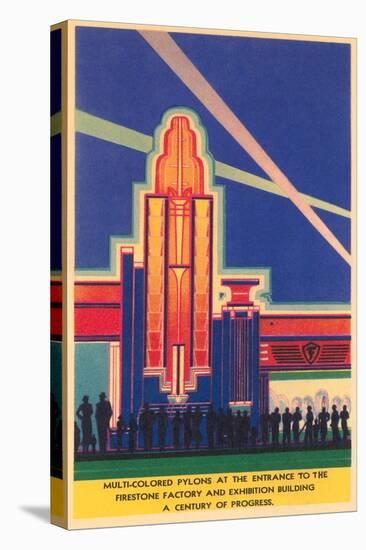 Art Deco Entrance, Chicago World's Fair-null-Stretched Canvas